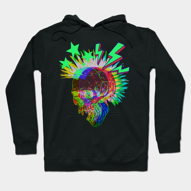 punk rock skull Hoodie by Love My..